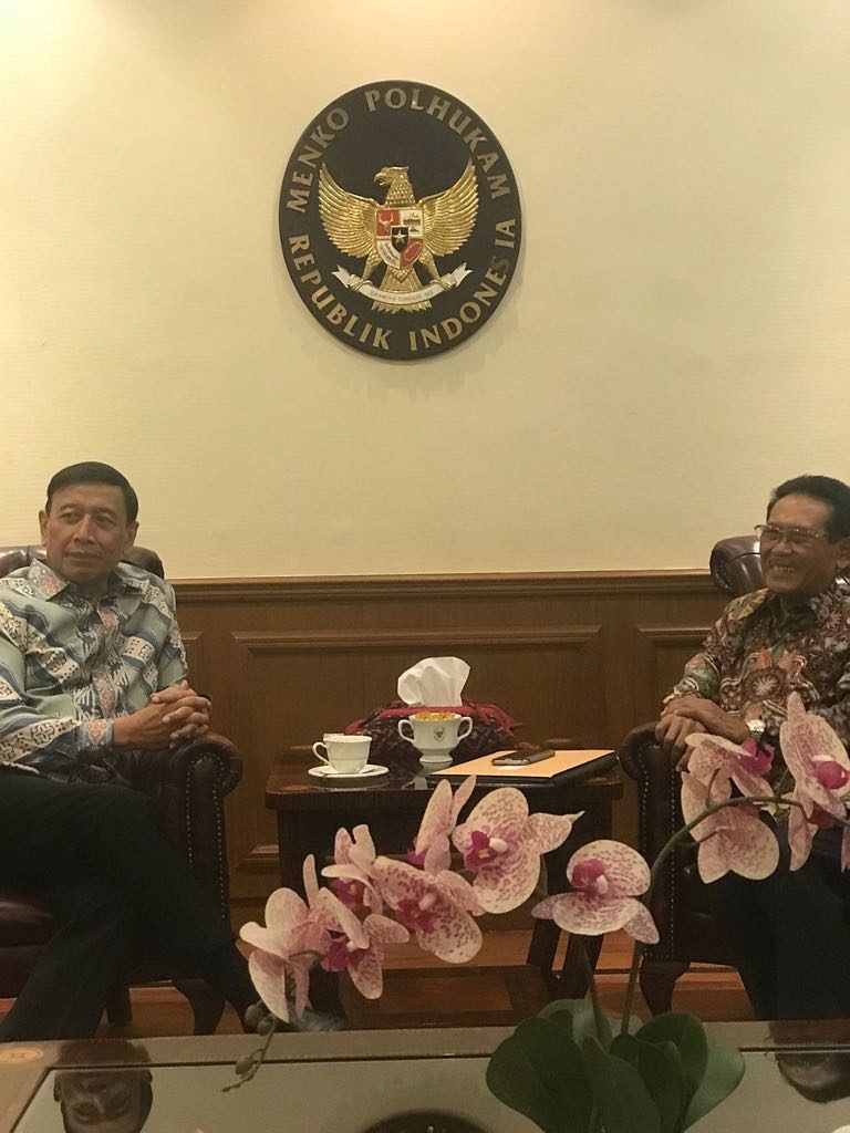 Audiensi dengan Menkopolhukam pada 13 Juli 2018