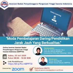 Webinar “Moda Pembelajaran Daring/Pendidikan Jarak Jauh Yang Berkualitas”