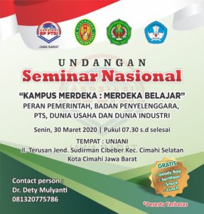 SEMINAR ONLINE “KAMPUS MERDEKA : MERDEKA BELAJAR”