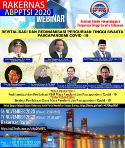Webinar Revitalisasi dan Redinamisasi Perguruan Tinggi Swasta Pascapandemi Covid – 19