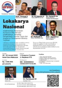 LOKAKARYA NASIONAL : Implementasi Penerapan Kurikulum MB-KM dan Implikasinya Terhadap Pengelolaan Sumber Daya dan Anggaran Pendapatan dan Belanja Yayasan